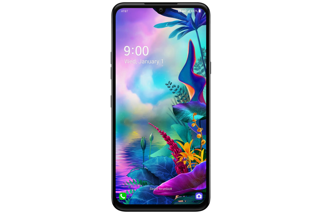 LG G8X ThinQ (128GB, 6GB) 6.4", 4G LTE GSM AT&T Unlocked Global LM-G850UM (Black (Acceptable - Refurbished, Aurora Black)