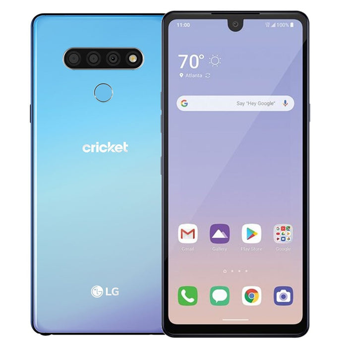 LG Stylo 6 (64 GB, 3 GB) 6.8" Cricket desbloqueado (EE. UU. y el resto del mundo) 4G LTE LM-Q730TM (excelente, reacondicionado, azul)