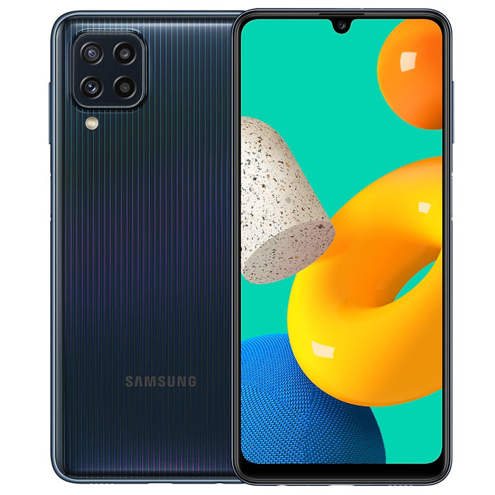 Samsung Galaxy M32 (128 GB, 6 GB) 6,4" GSM UL 4G VoLTE M325FV/DS - NO SE CARGA (Solo para piezas/No funciona, negro)