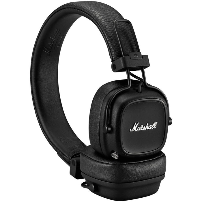 Auriculares inalámbricos Bluetooth Marshall Major IV supraurales con garantía de EE. UU. (Excelentes, reacondicionados, color negro)