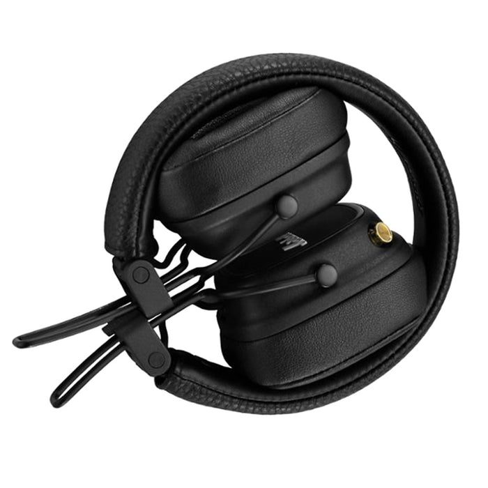 Auriculares inalámbricos Bluetooth Marshall Major IV supraurales con garantía de EE. UU. (Excelentes, reacondicionados, color negro)