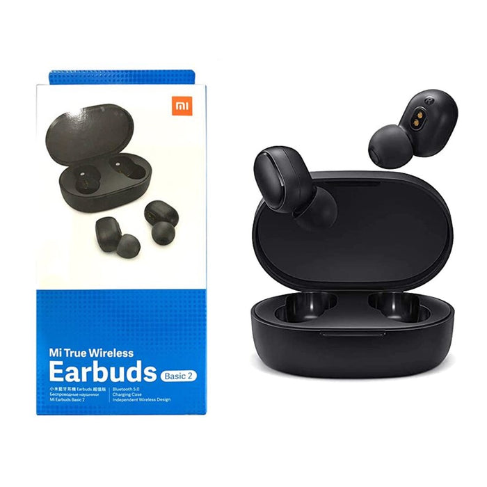 Auriculares inalámbricos Bluetooth Xiaomi Mi Earbuds 2 con estuche de carga (negro)