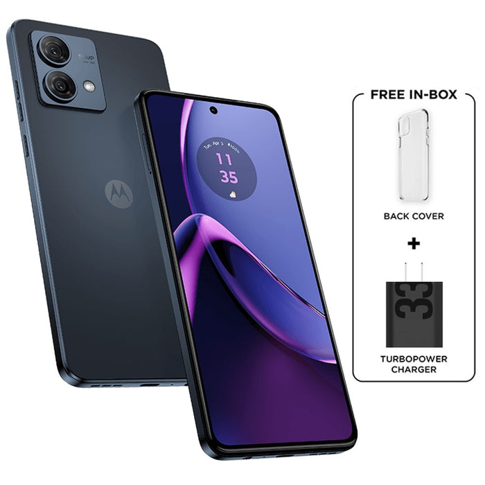 Moto G84 5G (256 GB, 8 GB) 6.5" Dual SIM GSM Desbloqueado Global 5G / 4G LTE XT2347-1 (Excelente - Reacondicionado, Negro medianoche)