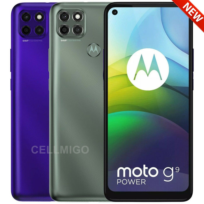 Moto G9 Power 2021 (128GB, 4GB) 6.8" Dual SIM GSM US + Global Unlocked XT2091-4