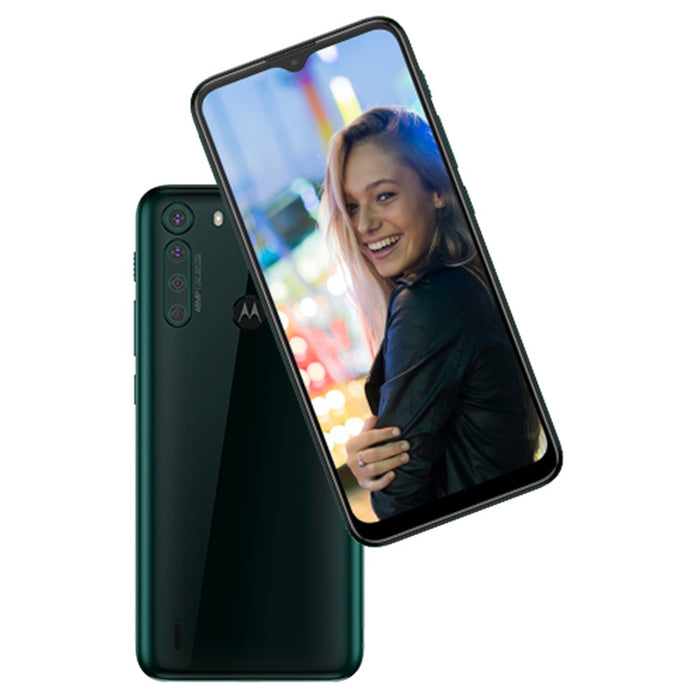 Motorola One Fusion (128 GB, 4 GB) 6.5" Dual SIM 4G LTE GSM Desbloqueado XT2073-2 (Excelente - Reacondicionado, Verde Esmeralda)