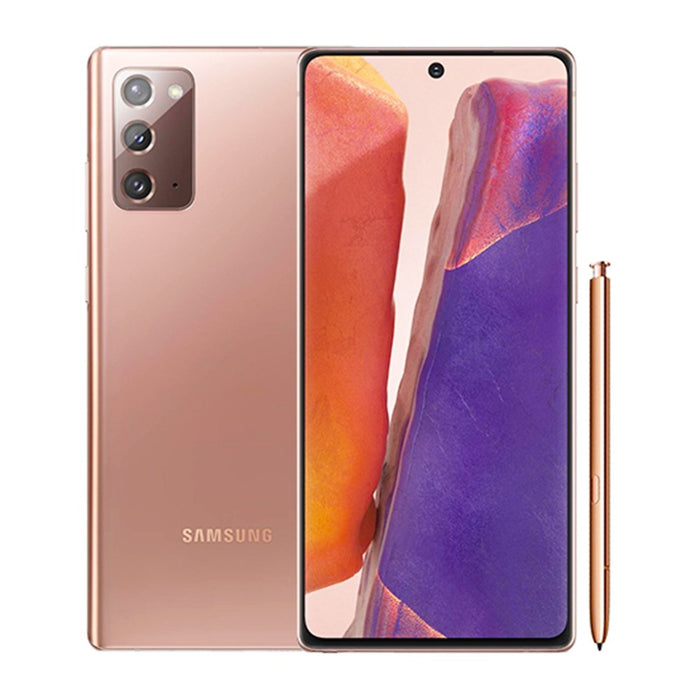 Samsung Galaxy Note 20 5G (128GB, 8GB) 6.7" Factory Unlocked (Screen Burn) N981U (Acceptable - Refurbished, Mystic Bronze)
