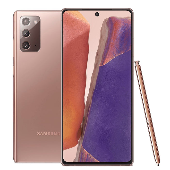 Samsung Galaxy Note 20 5G (128GB, 8GB) 6.7" Factory Unlocked (Screen Burn) N981U (Acceptable - Refurbished, Mystic Bronze)
