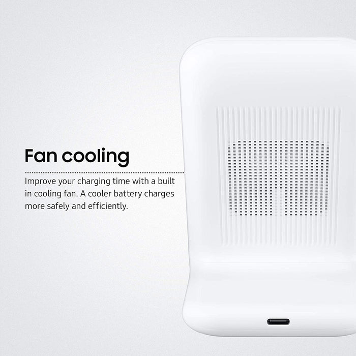 SAMSUNG Wireless Fast Charging 2.0 Stand w/ 25W Wall Charger Qi Enabled US Model (Excellent - Refurbished, White)