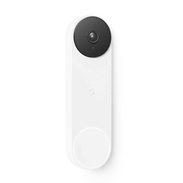 Google Nest Doorbell (Battery) App Controlled w/ Smart Alerts, Night Vision-Snow ()