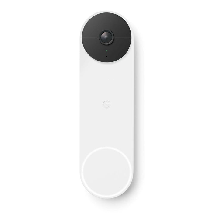 Google Nest Doorbell (Battery) App Controlled w/ Smart Alerts, Night Vision-Snow ()