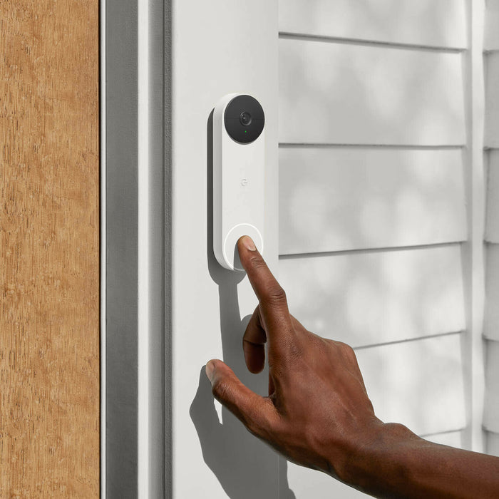 Google Nest Doorbell (Battery) App Controlled w/ Smart Alerts, Night Vision- Ash ()