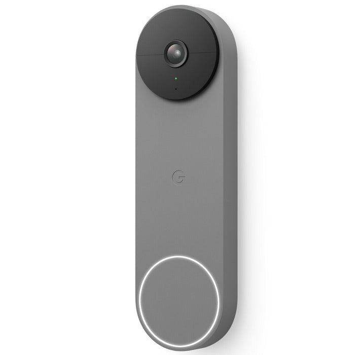 Google Nest Doorbell (Battery) App Controlled w/ Smart Alerts, Night Vision- Ash ()