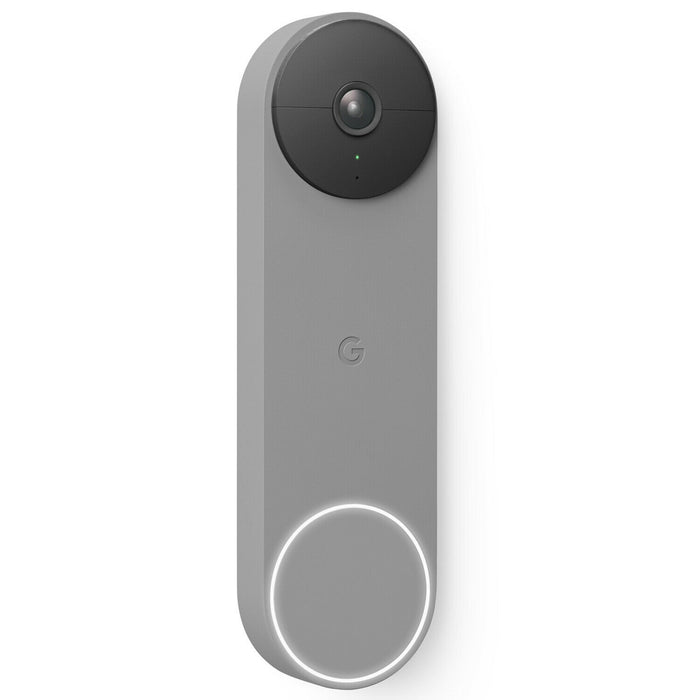 Google Nest Doorbell (Battery) App Controlled w/ Smart Alerts, Night Vision- Ash ()