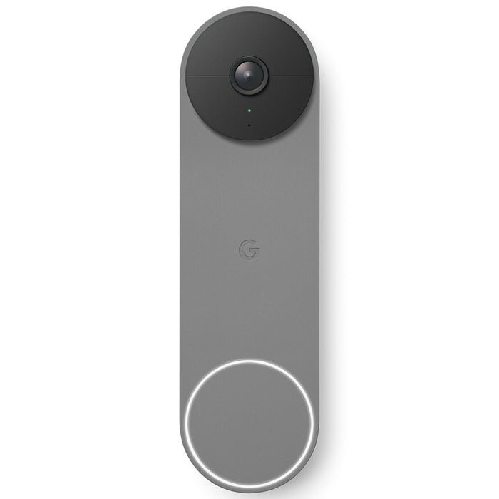 Google Nest Doorbell (Battery) App Controlled w/ Smart Alerts, Night Vision- Ash ()