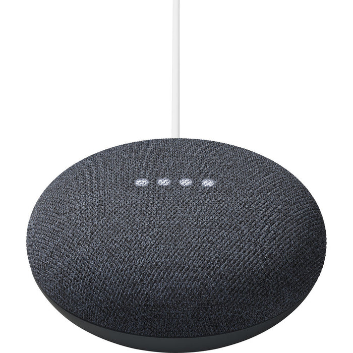 Minialtavoz Google Nest Mini (2020) con asistente de voz para el hogar, garantía de EE. UU., color carbón (negro)