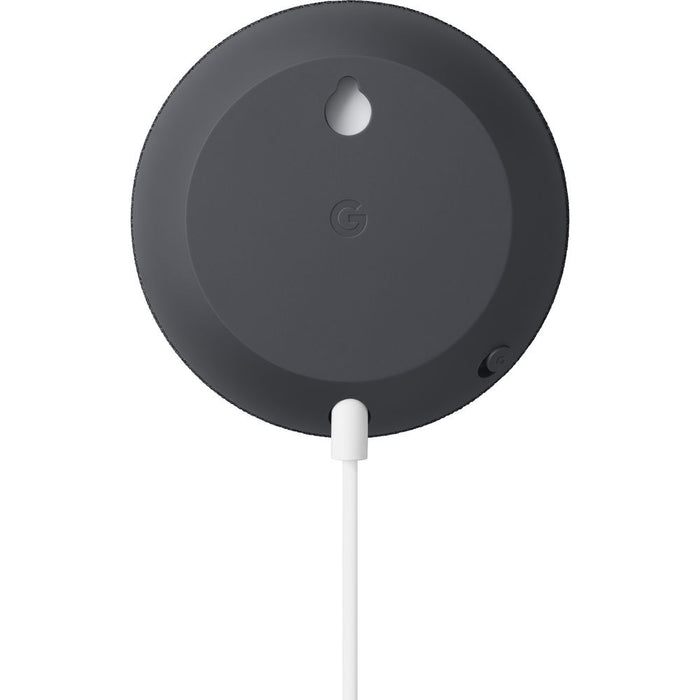 Minialtavoz Google Nest Mini (2020) con asistente de voz para el hogar, garantía de EE. UU., color carbón (negro)