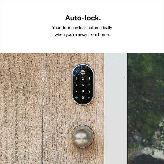 Google Nest x Yale Lock W/ Nest Connect Smart Assistant Controlled (Brass) ()