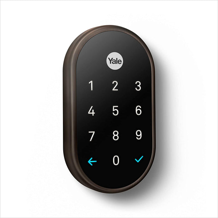 Google Nest x Yale Lock W/ Nest Connect Smart Assistant Controlled (Bronze) (Excellent - Refurbished, Oil Rubbed Bronze)