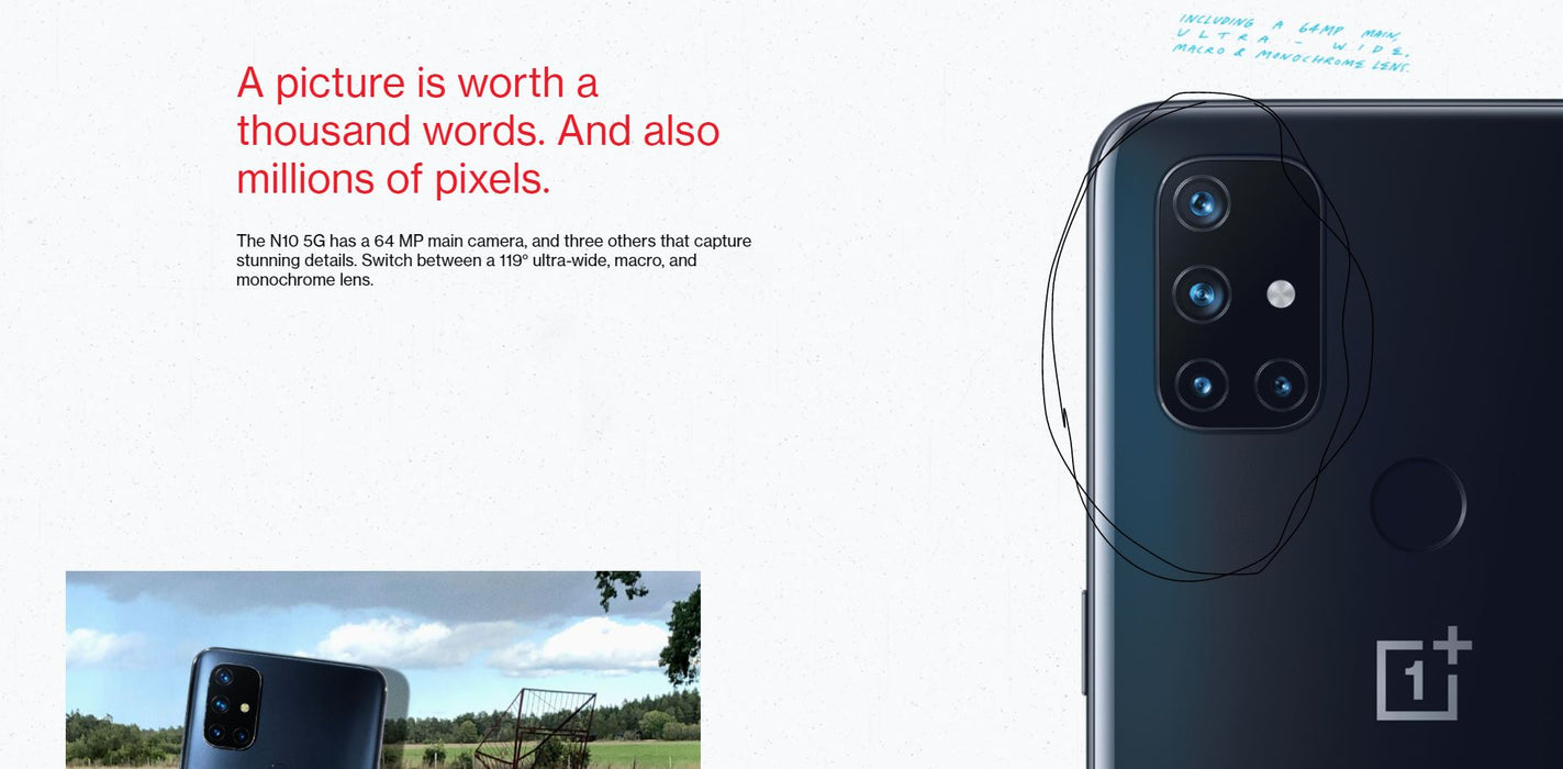 OnePlus Nord N10 5G (128GB, 6GB) 6.49" 5G / 4G LTE - T-Mobile Only - BE2028 (Midnight Ice)