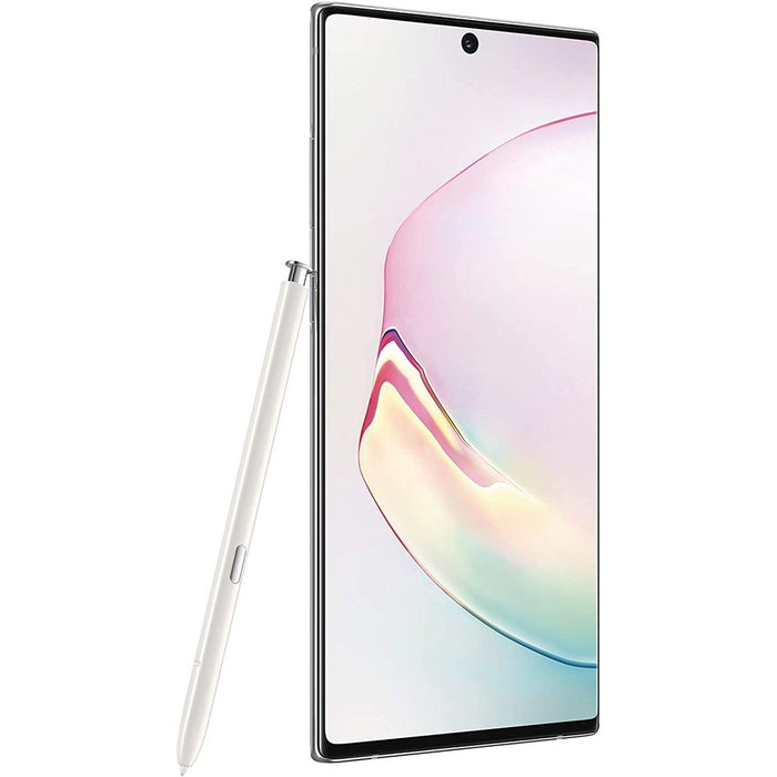 Samsung Galaxy Note 10+ (256 GB, 12 GB) 6.8" TOTALMENTE desbloqueado Global LTE N975U1 (en buenas condiciones, reacondicionado, blanco aura)