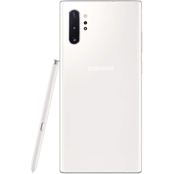 Samsung Galaxy Note 10+ (256 GB, 12 GB) 6.8" TOTALMENTE desbloqueado Global LTE N975U1 (en buenas condiciones, reacondicionado, blanco aura)