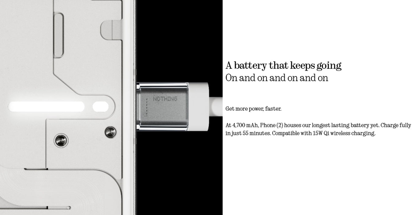 Nothing Phone 2 (512GB, 12GB) 6.7" Factory Unlocked GSM 4G LTE / 5G - A065 (Renewed | Like New, White)