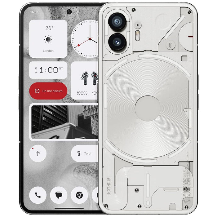 Nothing Phone 2 (512GB, 12GB) 6.7" Factory Unlocked GSM 4G LTE / 5G - A065 (Renewed | Like New, White)