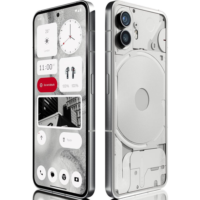 Nothing Phone 2 (512GB, 12GB) 6.7" Factory Unlocked GSM 4G LTE / 5G - A065 (Renewed | Like New, White)