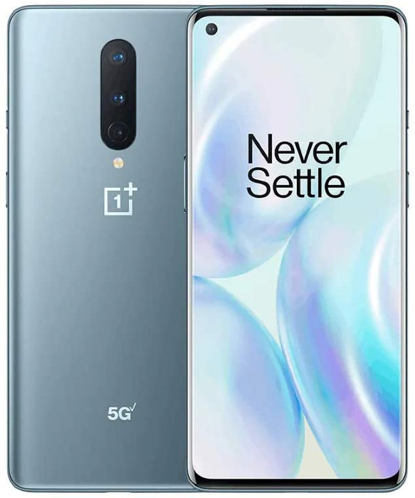 OnePlus 8 5G UW (128GB, 8GB) 6.55" TMOBILE locked Global 4G LTE  ****READ DESCRIPTION*** (Renewed | Smart Saver, Polar Silver)