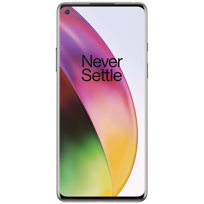 OnePlus 8 (128 GB, 8 GB) 6,55" Dual SIM GSM desbloqueado Euro 5G, Global 4G LTE IN2013 (Excelente - Reacondicionado, Interstellar Glow)