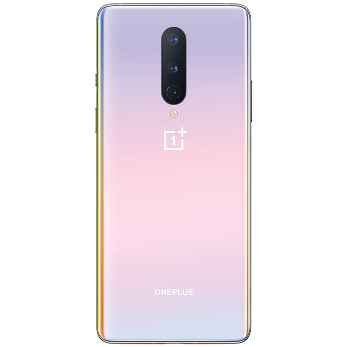 OnePlus 8 (128 GB, 8 GB) 6,55" Dual SIM GSM desbloqueado Euro 5G, Global 4G LTE IN2013 (Excelente - Reacondicionado, Interstellar Glow)