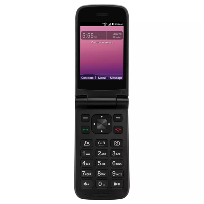 Journey V 4G LTE Basic Flip Phone 2.8" US Model Unlocked for US Carriers ORB2210 (Black)