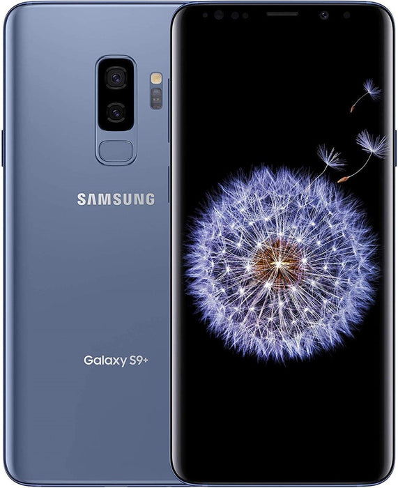 SAMSUNG Galaxy S9+ (64GB, 6GB) 6.2", Fully Unlocked (GSM + CDMA) Global 4G LTE (Excellent - Refurbished, Blue)