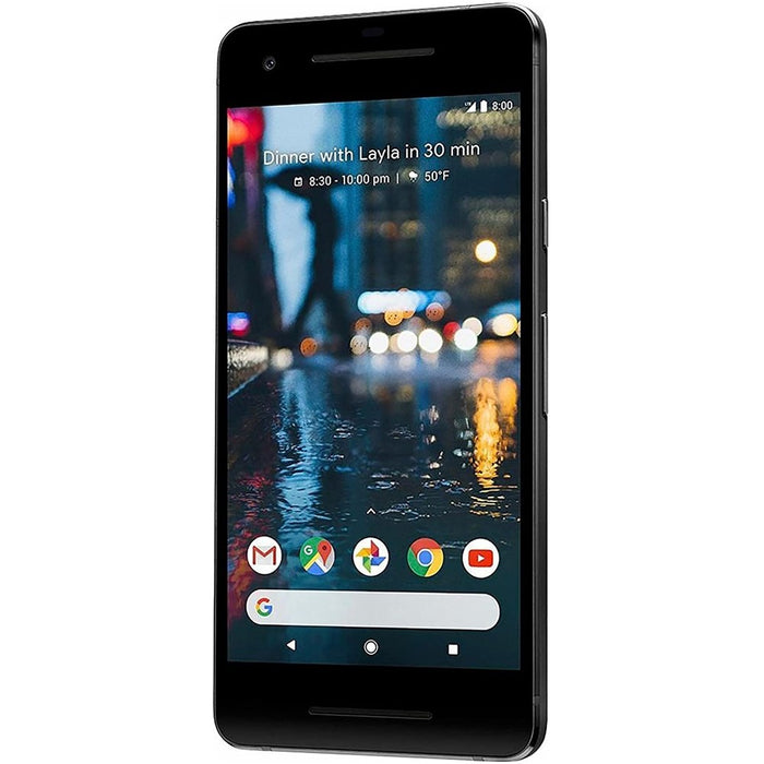 Google Pixel 2 (128GB, 4GB) 5.0" (GSM, Verizon, Global) 4G LTE Fully Unlocked (Excellent - Refurbished)