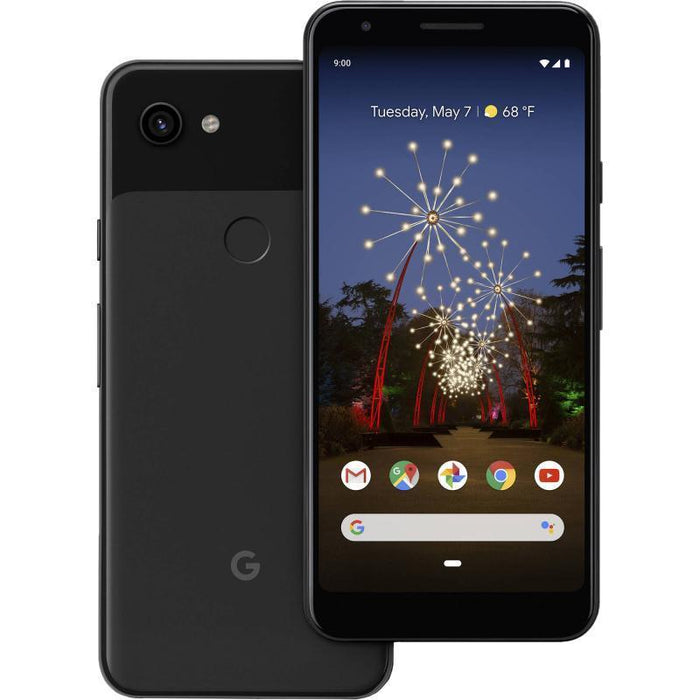 Google Pixel 3A XL (64 GB, 4 GB) 6.0" Snapdragon 670 GSM+CDMA Desbloqueado de fábrica (en buenas condiciones, reacondicionado, solo negro)