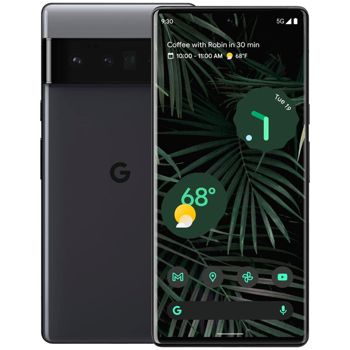 Google Pixel 6 Pro 5G (256GB, 12GB) 6.71" Fully Unlocked (GSM + Verizon) G8VOU (Acceptable - Refurbished, Stormy Black)