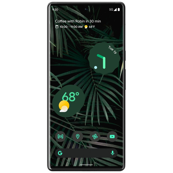 Google Pixel 6 Pro 5G (128 GB) completamente desbloqueado: pequeño punto negro en la pantalla LCD (solo para piezas/no funciona), negro tormenta