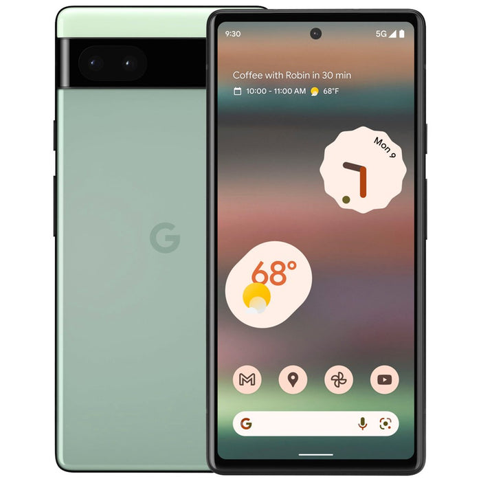 Google Pixel 6a 5G (128GB, 6GB) 6.1" 5G / 4G LTE AT&T Locked (Good - Refurbished, Sage)