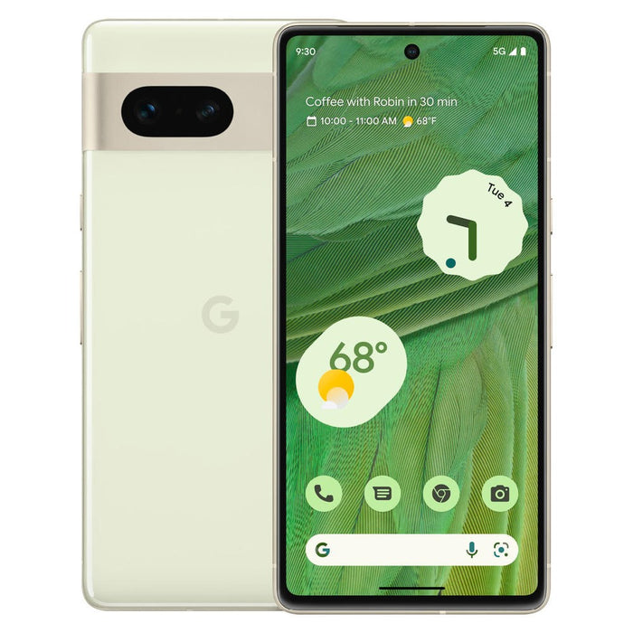 Google Pixel 7 5G (128GB, 8GB) 6.3" Fully Unlocked *** (READ DESCRIPTION)*** (Renewed | Smart Saver, Lemongrass)
