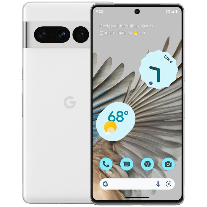 Google Pixel 7 Pro 5G (128 GB, 12 GB) 6.7" Totalmente desbloqueado (GSM + Verizon) GE2AE (solo para repuestos/no funciona, nieve)