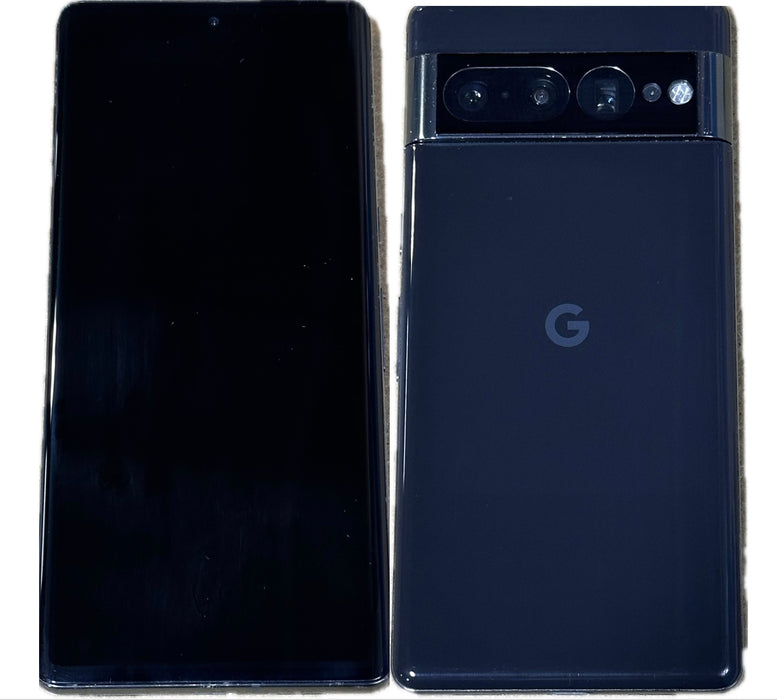 Google Pixel 7 Pro 5G (128 GB, 12 GB) 6.7" Totalmente desbloqueado (GSM + Verizon) GE2AE (Aceptable - Reacondicionado, Obsidian)