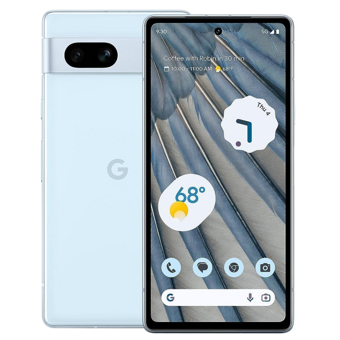 Google Pixel 7a 5G (128GB, 8GB) 6.1" Fully Unlocked for US & Global (Renewed | Clean Screen, Sea)