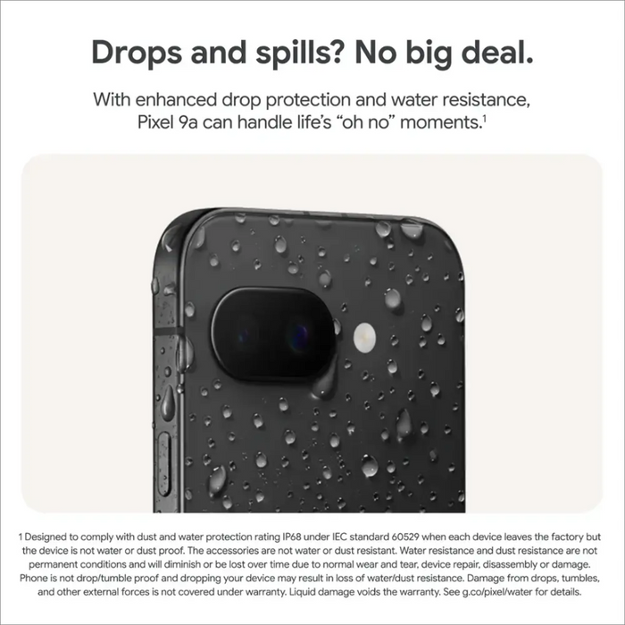 Google Pixel 9a 5G (128GB, 8GB) 6.3" AT&T Only (US Model) GXQ96 (Renewed | Like New, Obsidian)