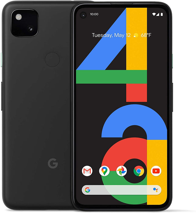 Google Pixel 4a (128 GB, 6 GB) 5,81" (GSM+CDMA) 4G LTE desbloqueado (leve desgaste en la pantalla LCD) (aceptable, reacondicionado, negro)