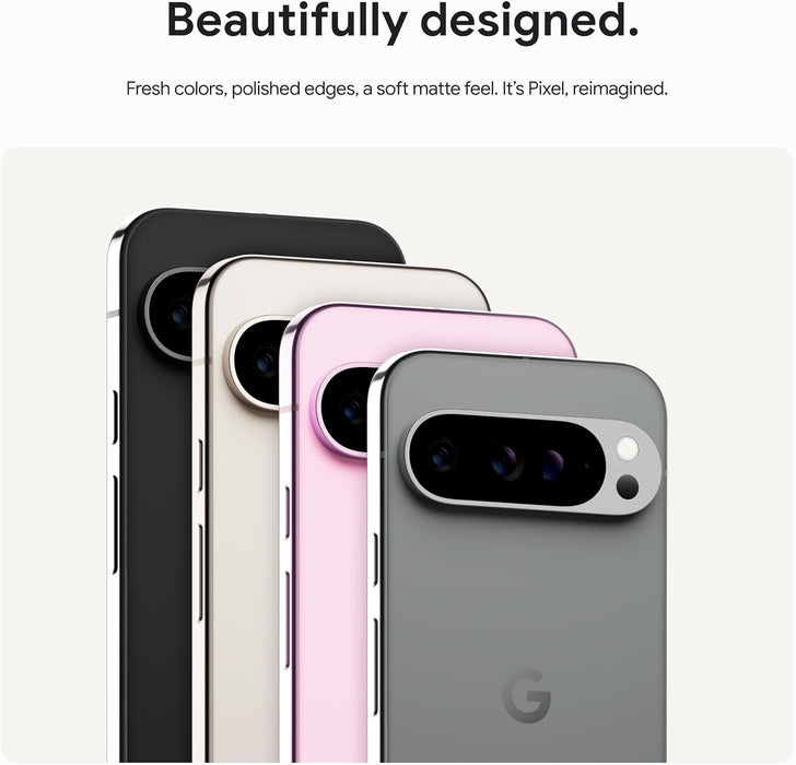 Google Pixel 9 Pro 5G (256GB, 16GB) 6.3" AT&T Locked (US Model) GR83Y (Renewed | Like New, Obsidian)