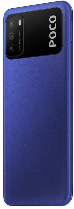 Xiaomi Poco M3 (64 GB, 4 GB) 6,53" Dual SIM GSM desbloqueado EE. UU. + Global 4G LTE (azul) (Excelente - Reacondicionado, Azul frío)