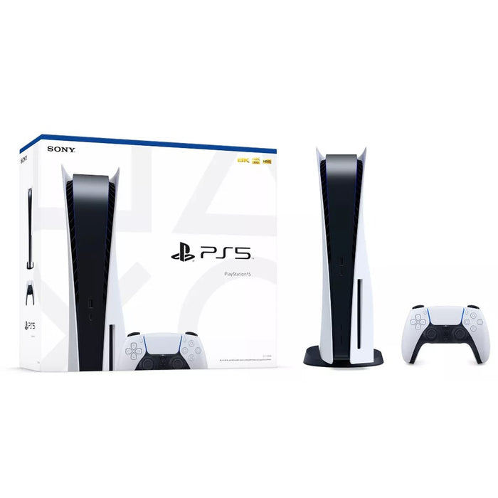 PlayStation 5 - PS5 Disc Edition Game Console w/ Controller SEALED BOX (White) (White)