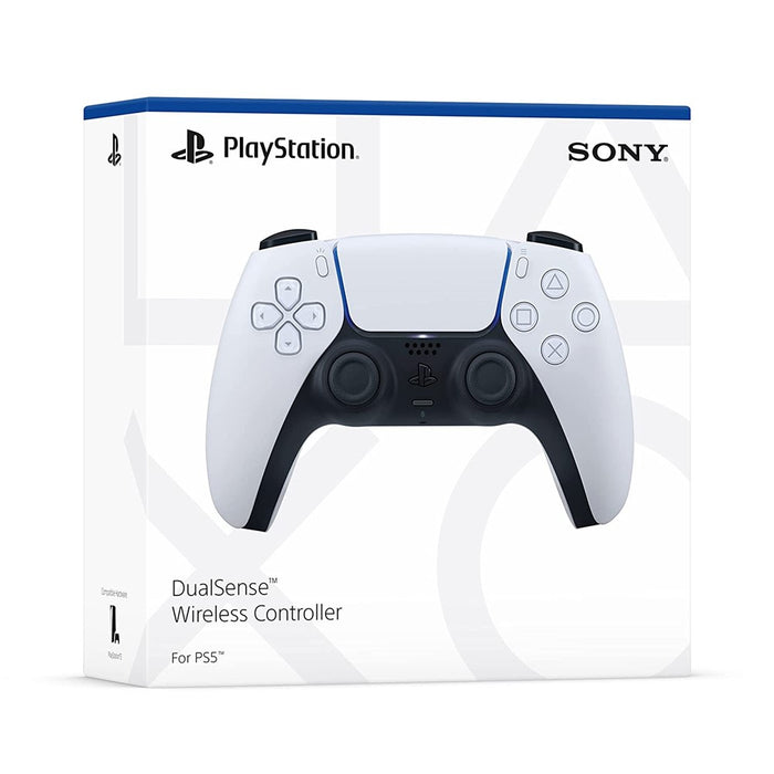 Mando inalámbrico Sony PlayStation DualSense para PS5 con garantía, color blanco (blanco)