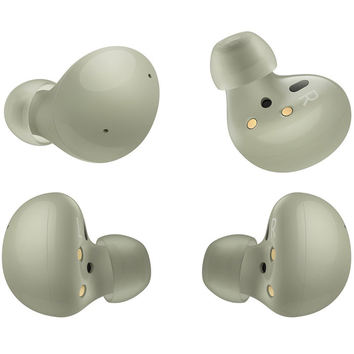 SAMSUNG Galaxy Buds2 SM-R177 Wireless Earbuds w/ ANC & Ambient Sound control (Excellent - Refurbished, OLIVE)