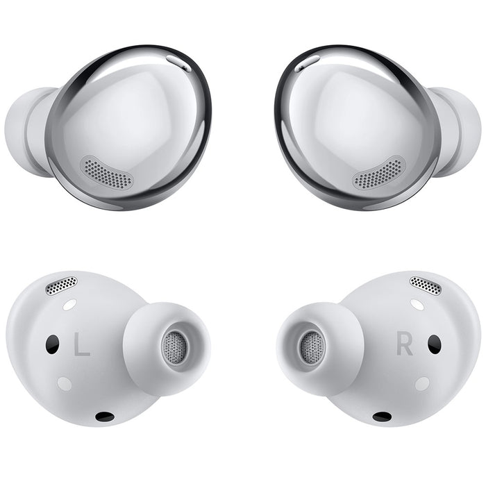 Auriculares inalámbricos Samsung Galaxy Buds Pro SM-R190 con cancelación activa de ruido (modelos iOS y Android) (excelentes, reacondicionados, color plata fantasma)